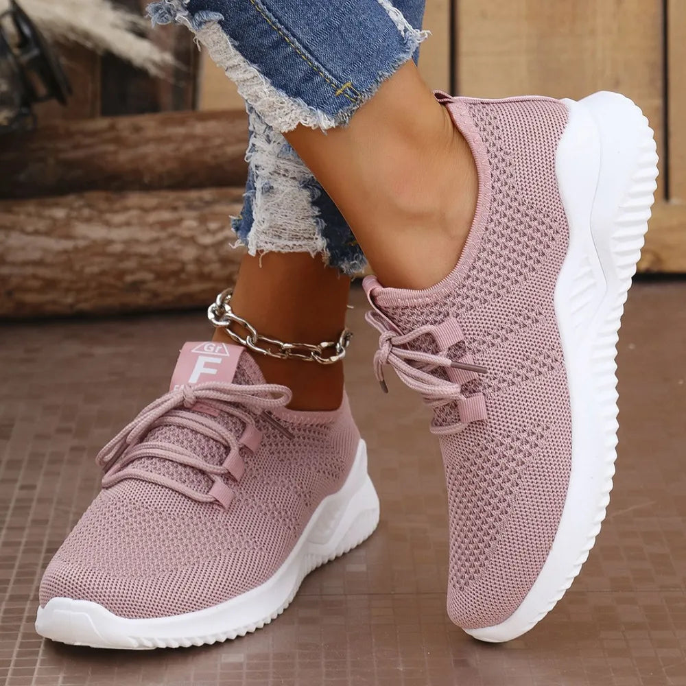Breathable Mesh Lace Up Athletic - E-Esther Clothing Store
