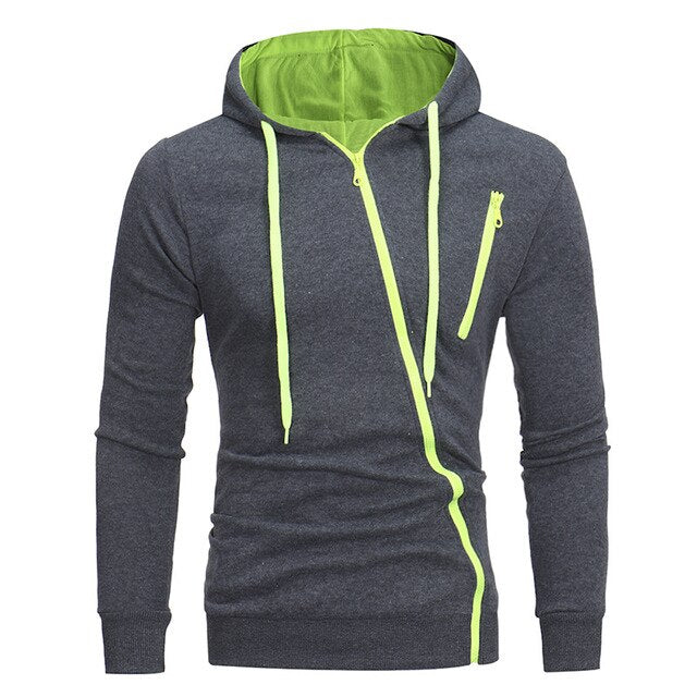 Casual Solid Tracksuit Zipper Hooded Sweatshirt Jacket +Sweatpants Mens Tracksuit - E-Esther Clothing Store