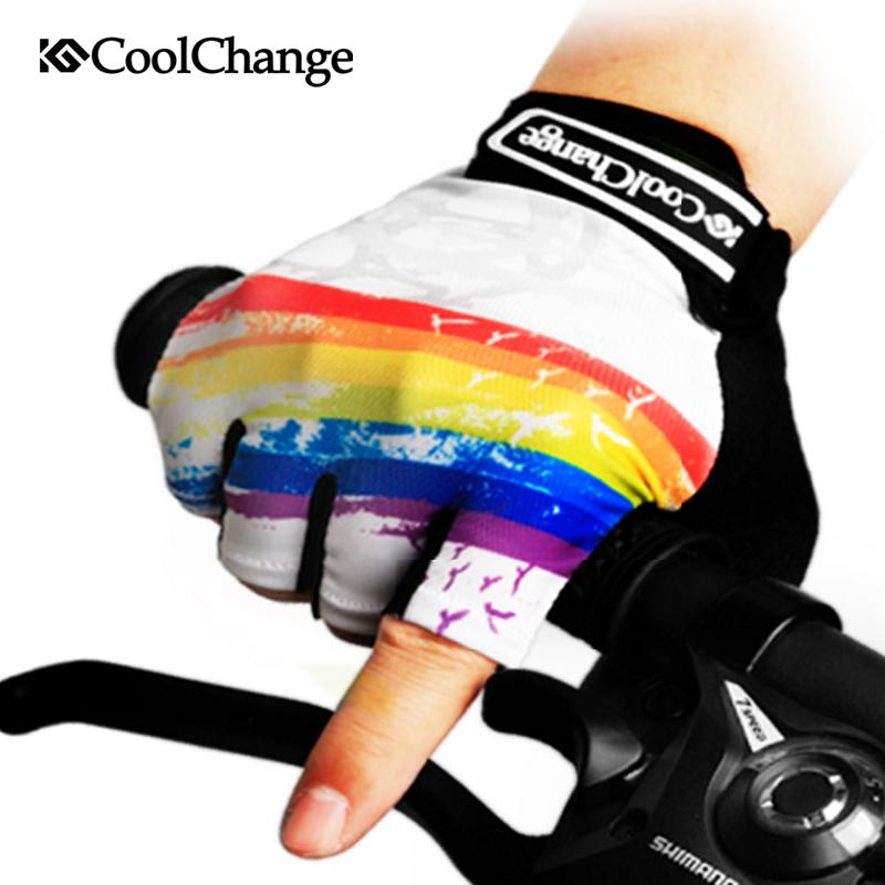 CoolChange Cycling Gloves Half Finger Mens Women's Summer Bicycle Sport Breathable Nylon MTB Bike Guantes Ciclismo - E-Esther Clothing Store