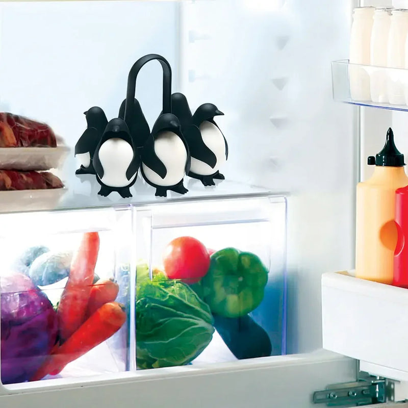 Penguin - Shaped Egg Cooker Multifunctional Egg Cooker & Fridge Storage Holder - E-Esther Clothing Store